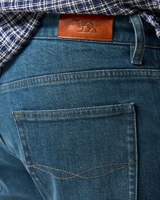 Kurow Relaxed Fit Jeans in Mid Blue