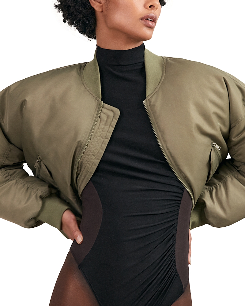 Reiss Juniper Technical Bomber Jacket In Green