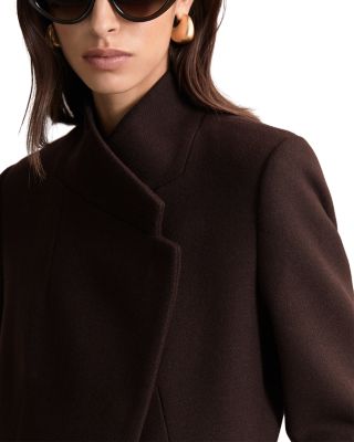 Petites Wool Blend Mid Length Coat