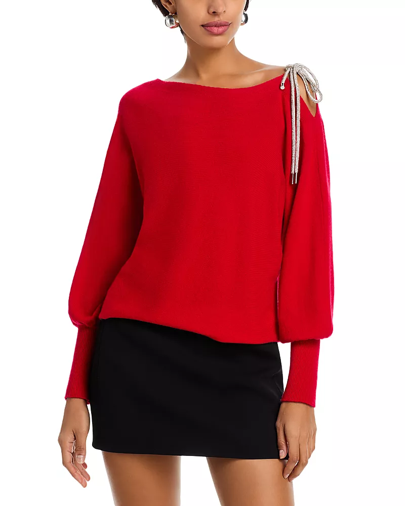Milly Ida Bow Detail Sweater