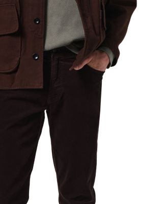 Gage Classic Straight Fit Corduroy Pants in Dark Espresso