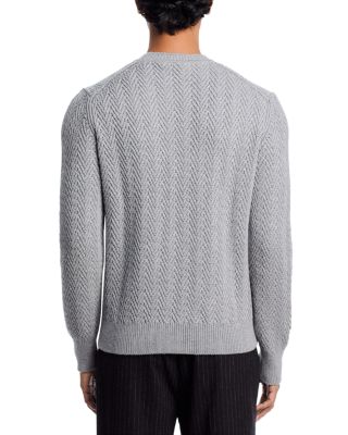 Hitalo Textured Crewneck Sweater