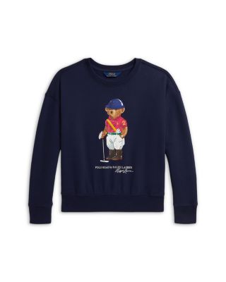 Girls&#39; Polo Bear Fleece Boxy Sweatshirt - Big Kid