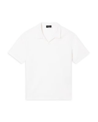 Open Collar Wool Polo Shirt