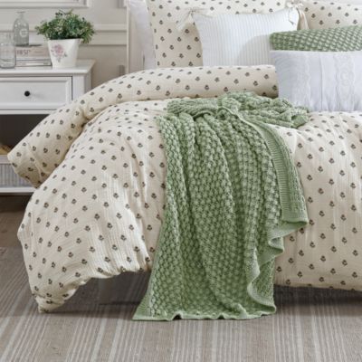 Block Print Gauze Duvet Set, Full/Queen
