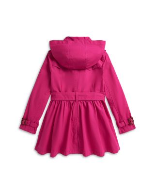 Girls' Cotton Hooded Trench Coat - Big Kid, Little Kid