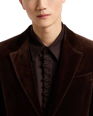Regular Fit Velvet Blazer
