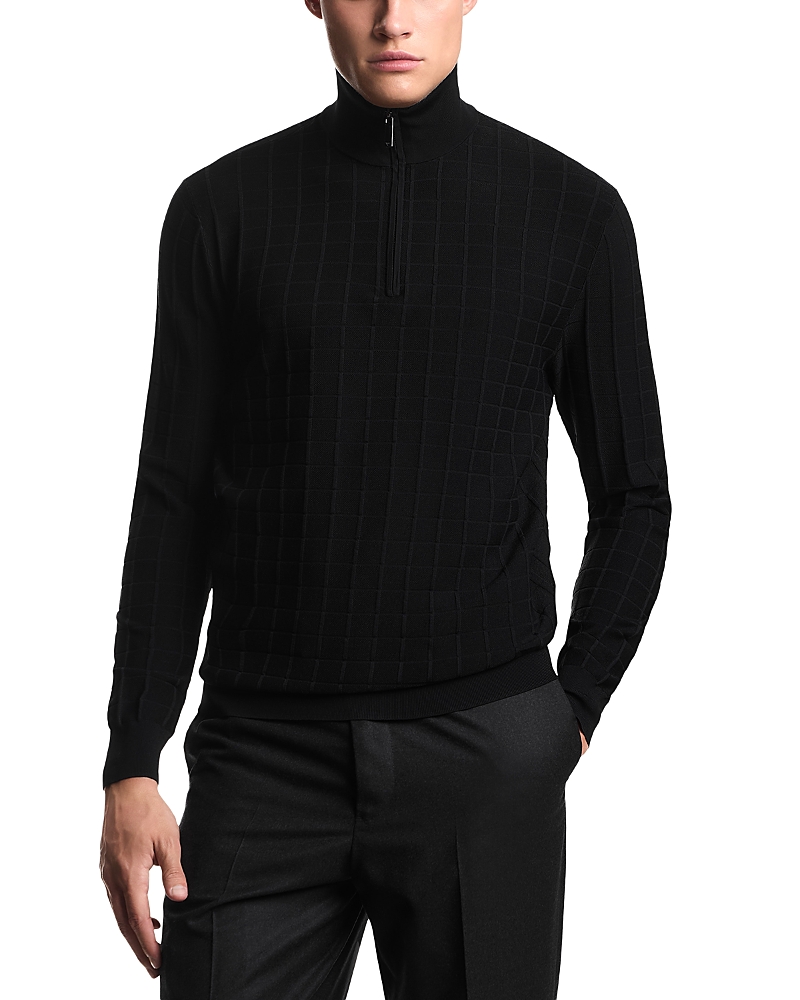 Emporio Armani Turtleneck Quarter Zip Pullover