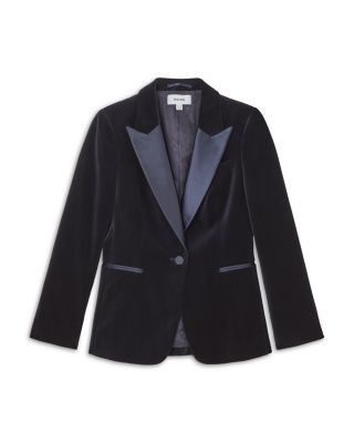 Verda Single Breasted Velvet Jacket