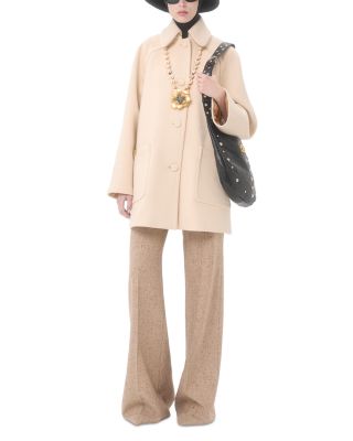 Hoboho Studded Chevron VLogo Hobo Shoulder Bag