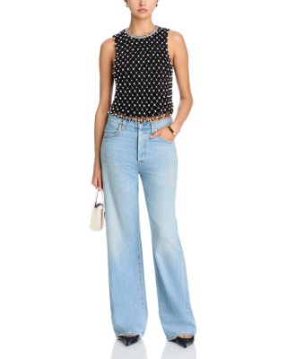 Amal Embellished Boxy Tank