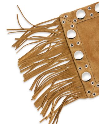 Nellc&ocirc;te VLogo Fringe Shoulder Tote Bag in Suede