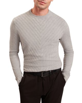 Corbin Chevron Stitch Crewneck Sweater