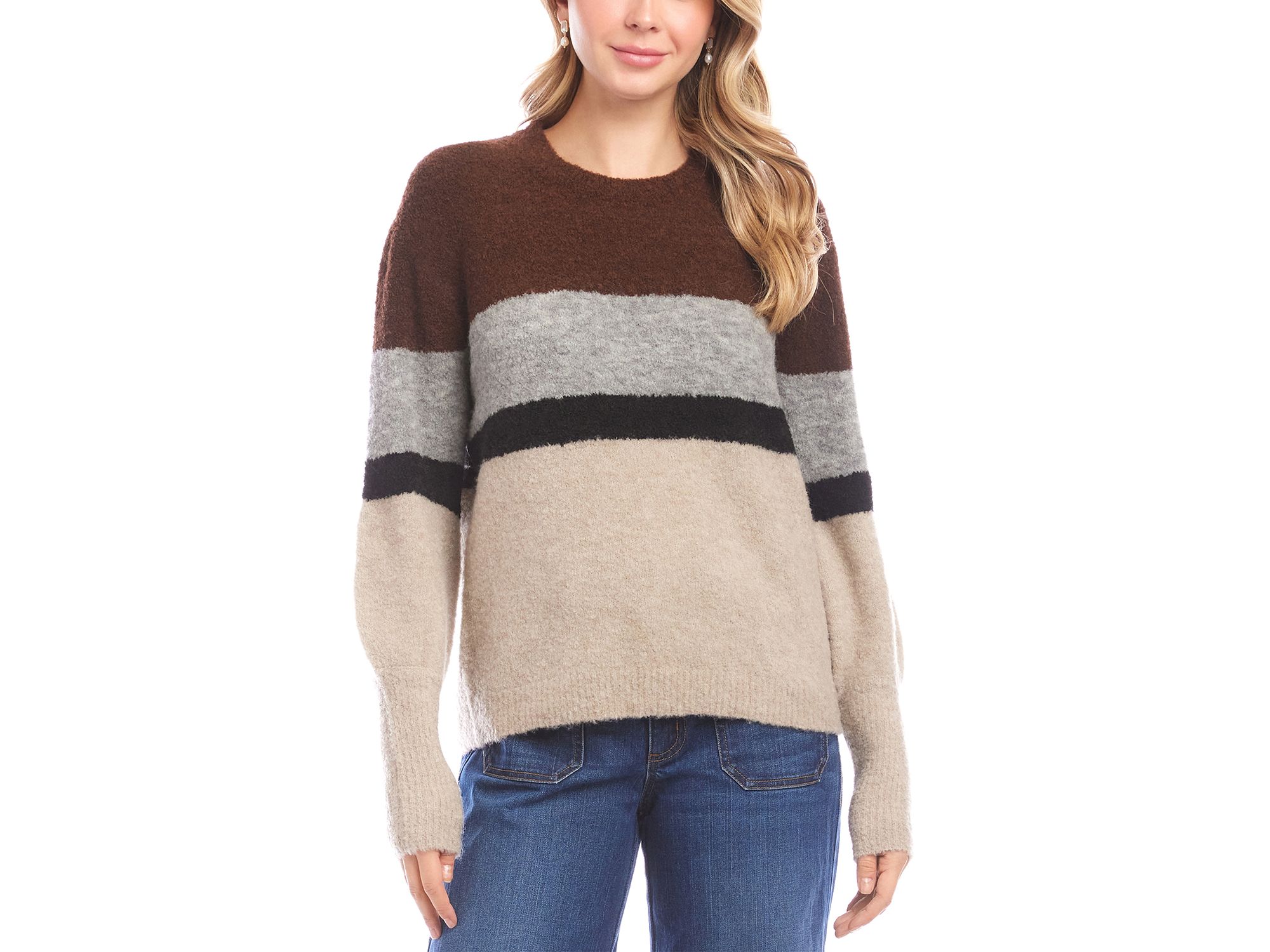Colorblocked Crewneck Sweater - Image 1