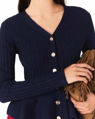 Peplum Waist Cardigan