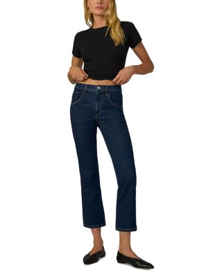 The Callie Cropped Boot Cut Jeans in Apropos