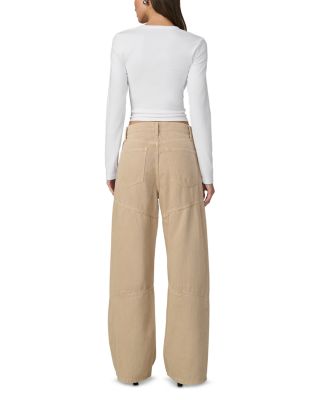 The Harlowe Seamed Wide Leg Jeans in Tigers Eye