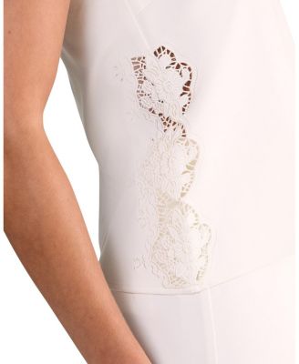 Tailored Cutwork Side Strappy Top