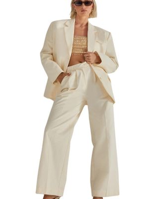 Twill Buckle Tailored Pants