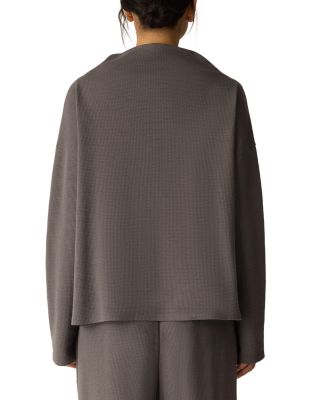 Double Knit Funnel Neck Boxy Top