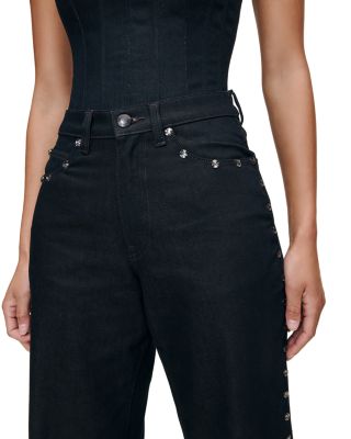 Kaylen Soft Curve High Rise Jeans in Eternity Embellished