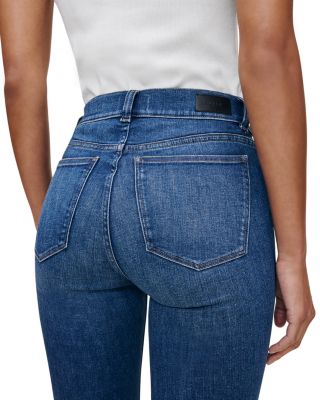 Mara Straight Mid Rise Instasculpt™ Ankle Jeans in Solace Cuffed
