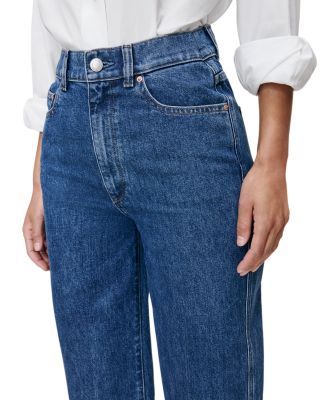 Hepburn High Rise Wide Leg Ankle Jeans in North Beach
