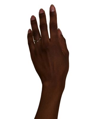 14K Yellow Gold Diamond Triangle Ring