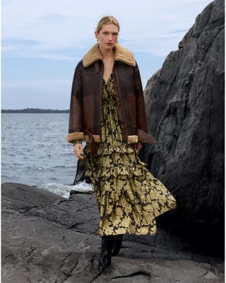 Faux Fur Trim Moto Jacket