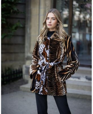 Shearling Jacket with Belt