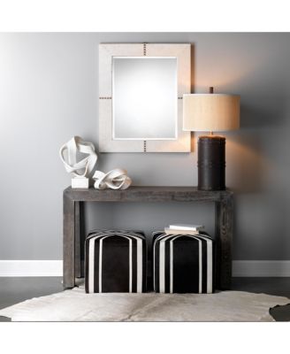 Nantucket Criss Cross Hide Ottoman