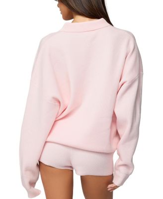 Lorie Oversized Knit Polo Sweater