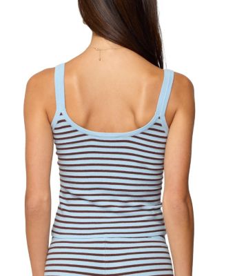  Lillian Striped Knit Tank Top