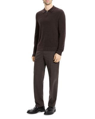 Cashmere Long Sleeve Polo Shirt