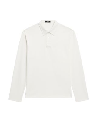 Relaxed Long Sleeve City Interlock Polo Shirt