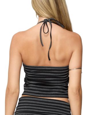  Moria Striped Halter Top
