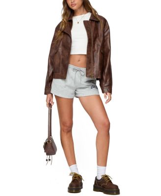 Ardella Oversized Faux Leather Jacket