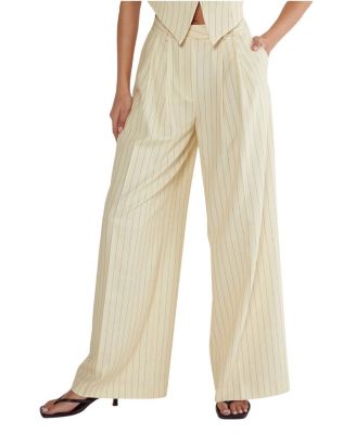 Pinstripe Tailored Pants