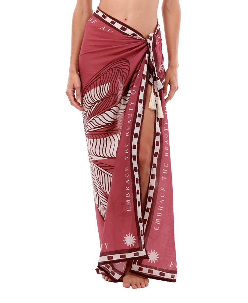 Malai Tropical Wine The Must Maxi Pareo In Pink