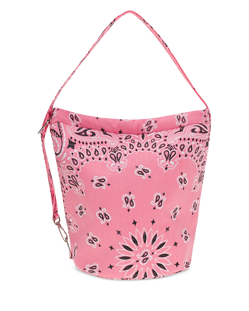 Call It By Your Name Bandana Bucket Bag In Pink