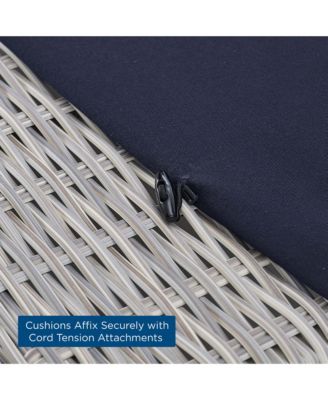  Conway Sunbrella  Outdoor Patio Wicker Rattan Ottoman