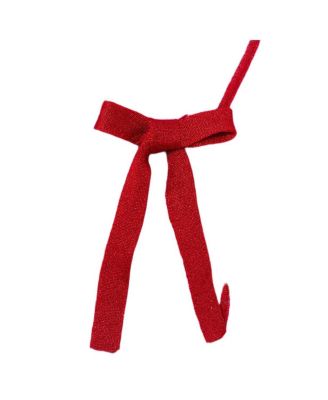 Girls&#39; Eyelash Cardigan Sweater with Satin Bow - Big Kid