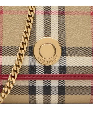 Check Chain Strap Wallet