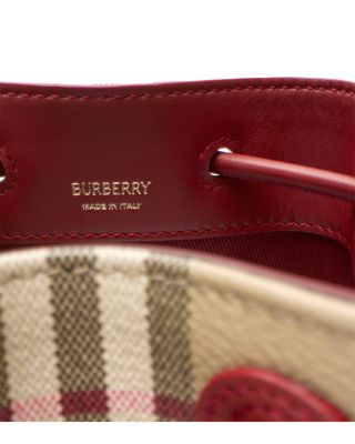 Mini Check Bucket Bag