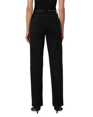 The Margot Studded Straight Jeans in Chic Shadow