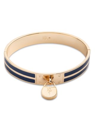 Padlock Charm Bangle Bracelet