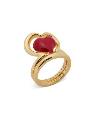 Amour Nestled Heart Stack Rings, Set of 2