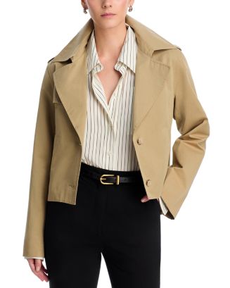 FRAME Short Trench Jacket | Bloomingdale's Women