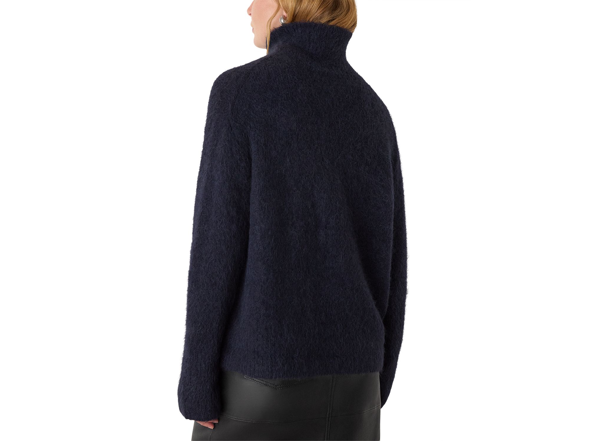 Alpaca Blend Funnel Knit Sweater — Image 3