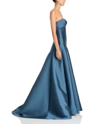 Bow Neck Strapless Gown